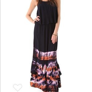 Patterson J. Kincaid Hendrix Tie Dye‎ Maxi Dress